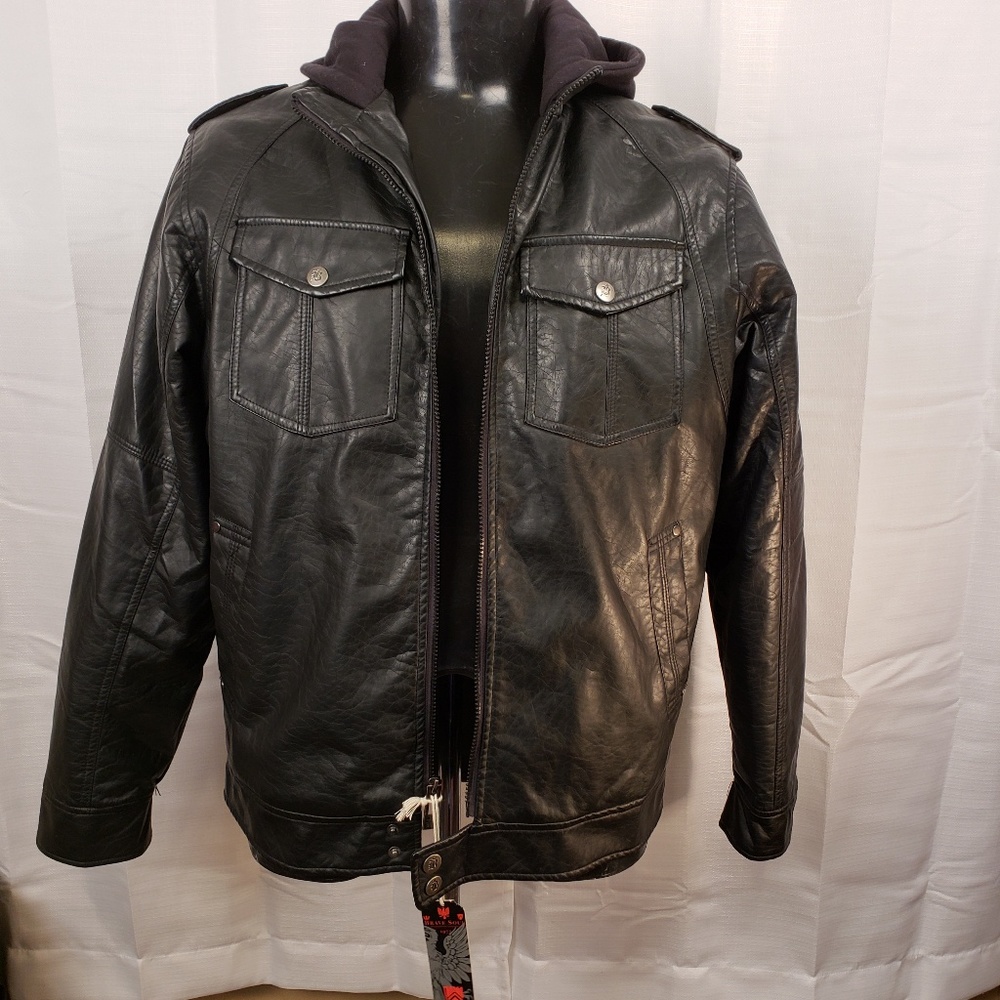 Brave Soul Black Label Faux Leather Jacket